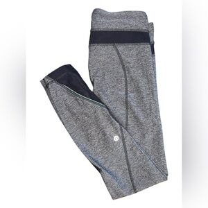 Lululemon Inspire Tight II Blue Gray Leggings Size 4